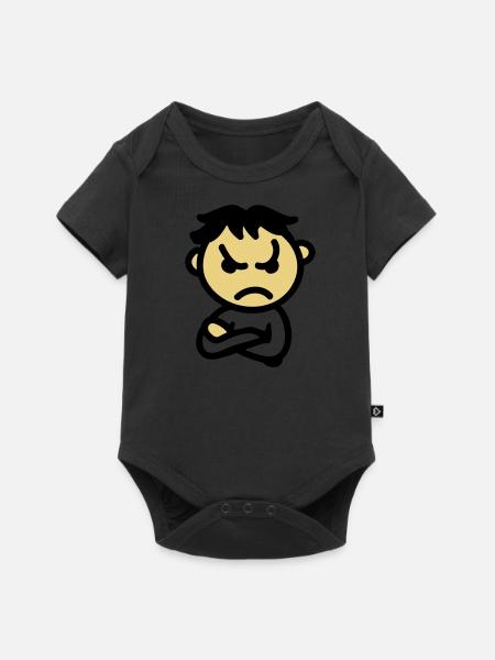 mauvaise humeur - Body à manches courtes Premium Bébé - noir