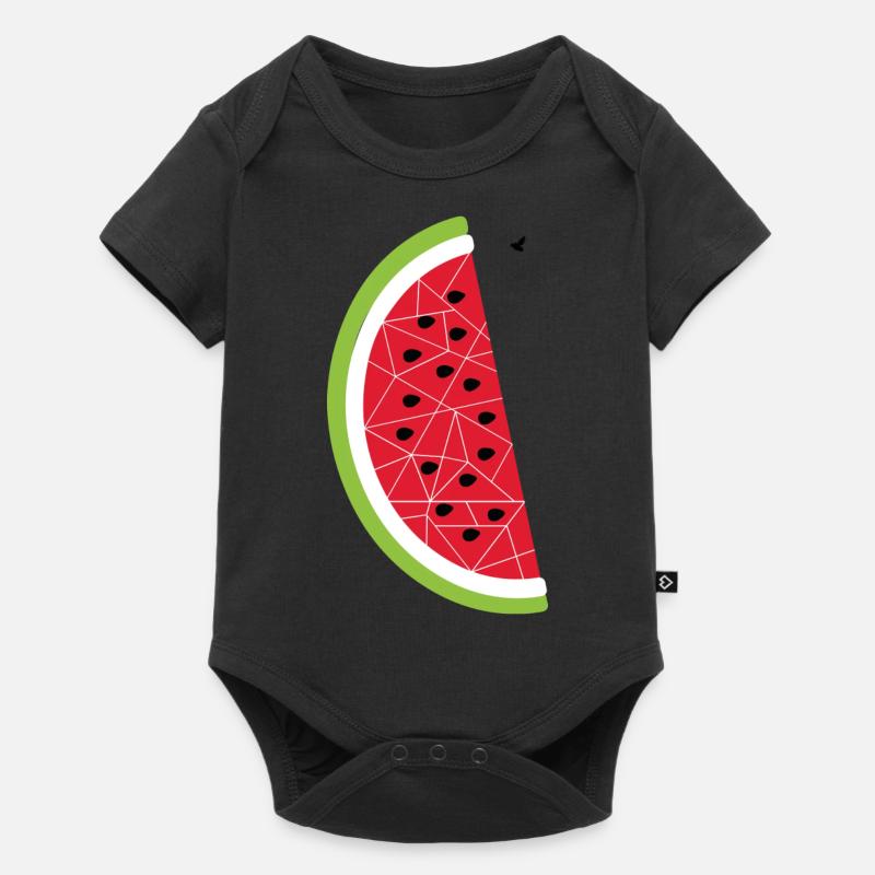 melone - Baby Premium Kurzarmbody - Schwarz