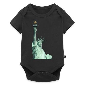 Freiheitsstatue Illustration - Baby Premium Kurzarmbody - Schwarz - Vorne