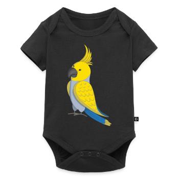 Yellow Cockatoo - Baby Premium short-sleeve bodysuit - black - Front