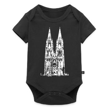 Cologne - Cathédrale de Cologne - Body à manches courtes Premium Bébé - noir - Devant