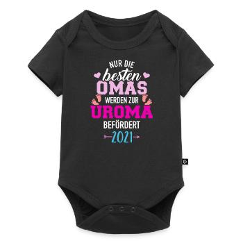 Uroma 2021 - Baby Premium Kurzarmbody - Schwarz - Vorne