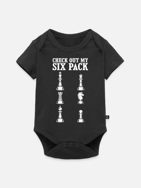 Schach - Baby Premium Kurzarmbody - Schwarz