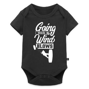 Kitesurfen Kitesurfing Kite Kitesurfer Kitesurf - Body à manches courtes Premium Bébé - noir - Devant