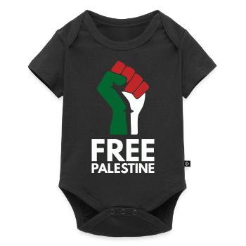 Free Palestine - Baby Premium short-sleeve bodysuit - black - Front