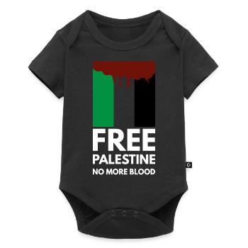 Free Palestine - Baby Premium short-sleeve bodysuit - black - Front