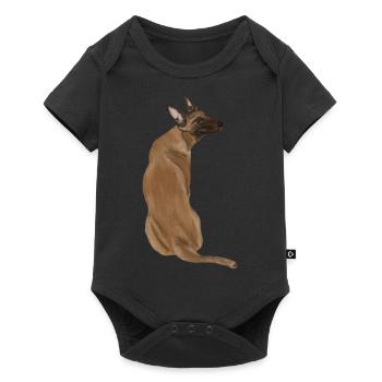 Dog Paws T-Shirt Amoureux des animaux - Body à manches courtes Premium Bébé - noir - Devant