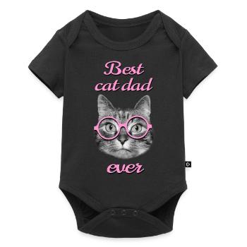 For the best cat dad ever - Baby Premium short-sleeve bodysuit - black - Front