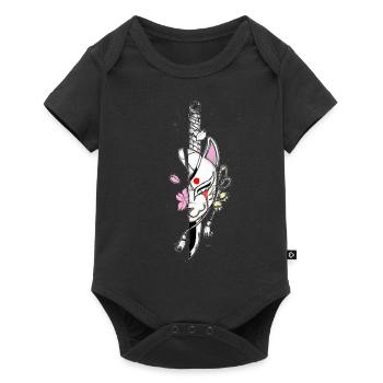 Kitsune Mask - Baby Premium short-sleeve bodysuit - black - Front