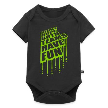 Both Teams Have Fun - Baby Premium Kurzarmbody - Schwarz - Vorne