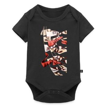 Flags - Baby Premium short-sleeve bodysuit - black - Front