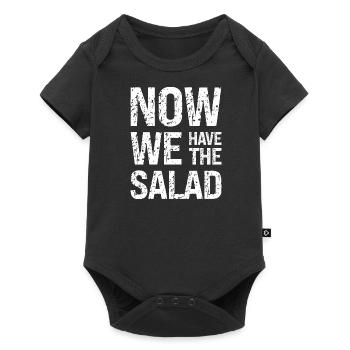 Jetzt haben wir den Salat Denglisch Lehrer Schule - Baby Premium Kurzarmbody - Schwarz - Vorne