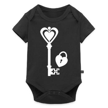 Partner Look Couple Partner Couple Couple Family - Baby Premium short-sleeve bodysuit - black - Front
