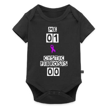Me: 1, Cystic Fibrosis: Nil! - Baby Premium short-sleeve bodysuit - black - Front