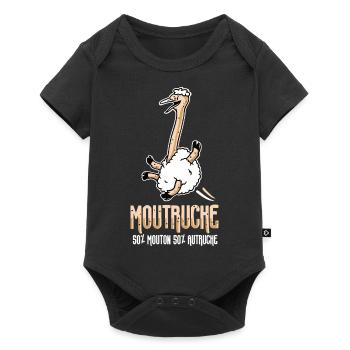 MOUTRUCHE - Body à manches courtes Premium Bébé - noir - Devant