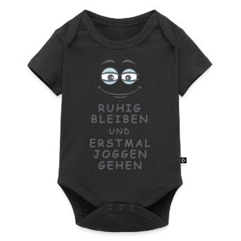 Joggen gehen - Baby Premium Kurzarmbody - Schwarz - Vorne