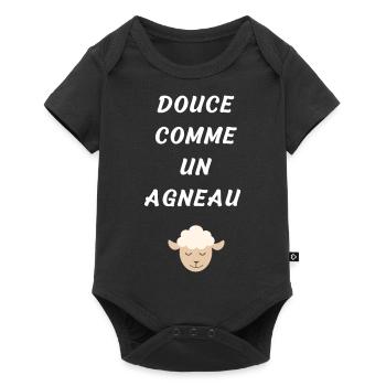 Douce comme un agneau - Body à manches courtes Premium Bébé - noir - Devant