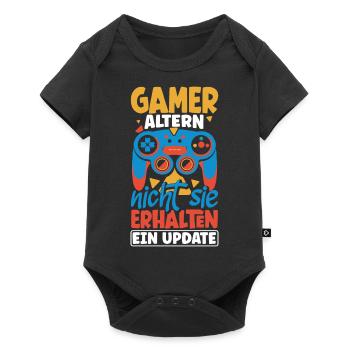 Gamer altern nicht, sie bekommen ein update - Baby Premium Kurzarmbody - Schwarz - Vorne