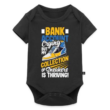 Bank Account Crying, Sneaker Collection Thriving! - Baby Premium short-sleeve bodysuit - black - Front