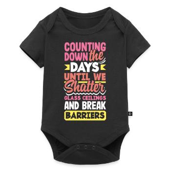 We shatter glass ceilings and break barriers - Baby Premium short-sleeve bodysuit - black - Front