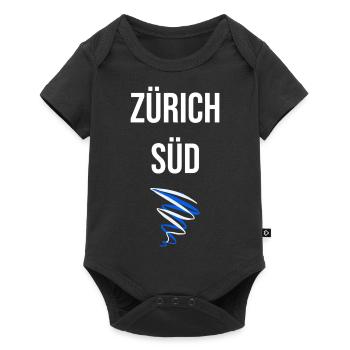 Zürich Süd T-Shirt - Baby Premium Kurzarmbody - Schwarz - Vorne