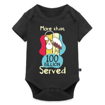 More Than 100 Billion Served - Baby Premium Kurzarmbody - Schwarz - Vorne