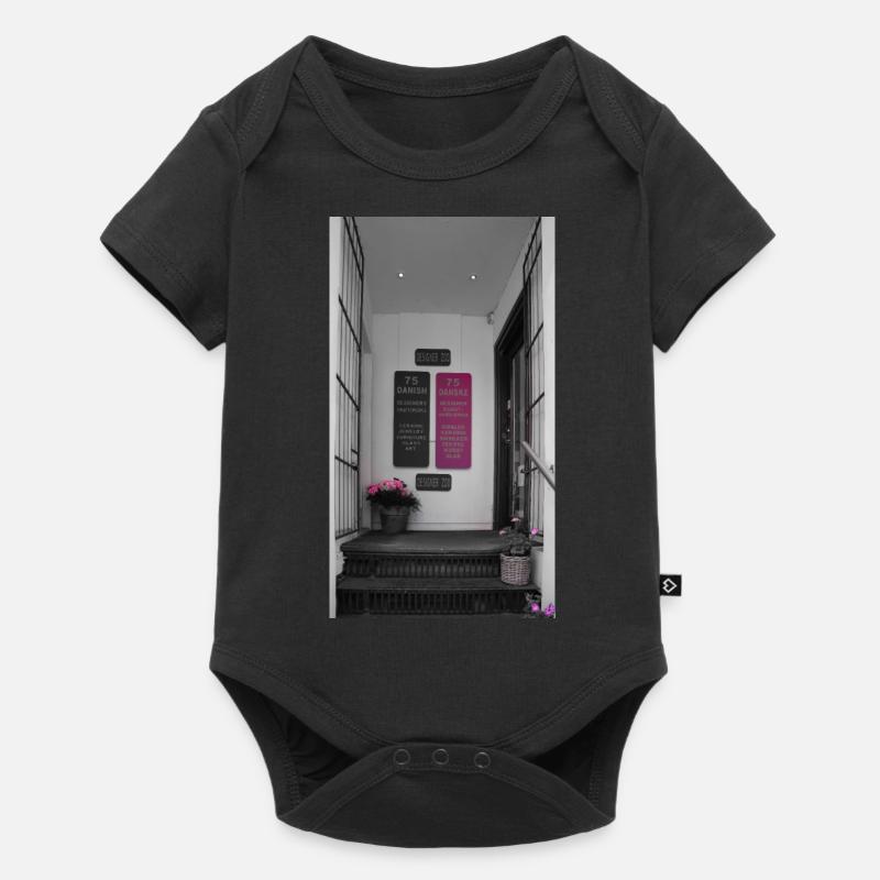 Gris Copenhague - Body à manches courtes Premium Bébé - noir