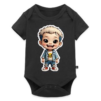 Halloween - cute kids zombie - Baby Premium short-sleeve bodysuit - black - Front