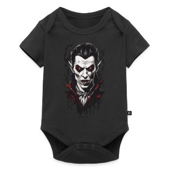 Vintage Vampire film d’horreur Halloween élégance - Body à manches courtes Premium Bébé - noir - Devant