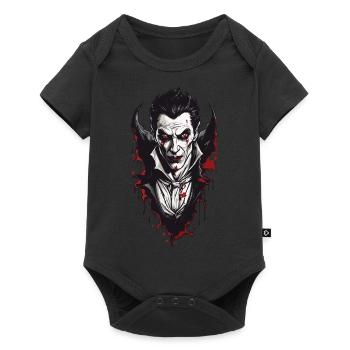 Nostalgique Vampire Retro Horror Design esthétique - Body à manches courtes Premium Bébé - noir - Devant