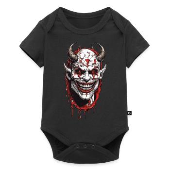 Terrifying Demons Horror Halloween Design - Baby Premium short-sleeve bodysuit - black - Front