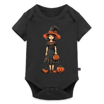 Vintage Witches Halloween Retro Trick or Treat - Baby Premium short-sleeve bodysuit - black - Front