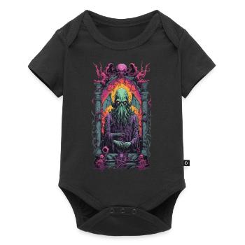 Cthulhu gothique monstre occulte horreur Design - Body à manches courtes Premium Bébé - noir - Devant