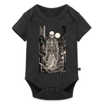 Yokai Skeleton Night Japan Anime Streetwear - Baby Premium short-sleeve bodysuit - black - Front