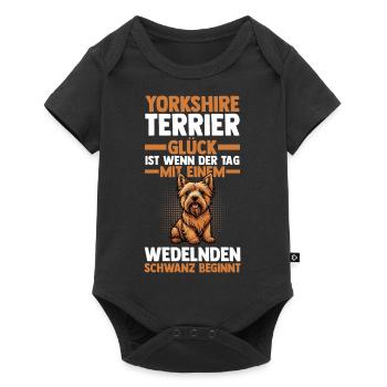 Chien Yorkshire Terrier - Body à manches courtes Premium Bébé - noir - Devant