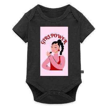 Le pouvoir des filles - Body à manches courtes Premium Bébé - noir - Devant