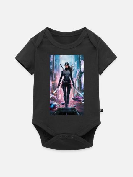 Ninja Superhero - Baby Premium short-sleeve bodysuit - black