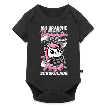Funny Horse Saying Therapist Pony - Baby Premium short-sleeve bodysuit - black - Front