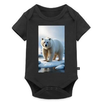 Polar Bear - Baby Premium short-sleeve bodysuit - black - Front