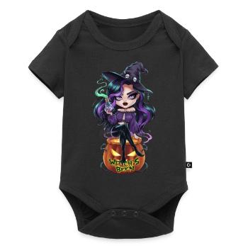 I'm Cute But Witchy für einen Halloween Liebhaber - Baby Premium Kurzarmbody - Schwarz - Vorne