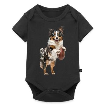 Berger australien - Body à manches courtes Premium Bébé - noir - Devant