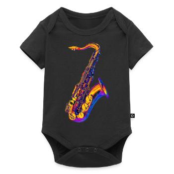 Saxophone - Body à manches courtes Premium Bébé - noir - Devant