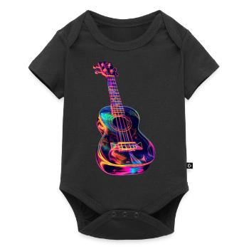 Ukulele - Baby Premium Kurzarmbody - Schwarz - Vorne