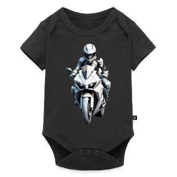 Autocollant motard - Motorbike Design - Body à manches courtes Premium Bébé - noir - Devant