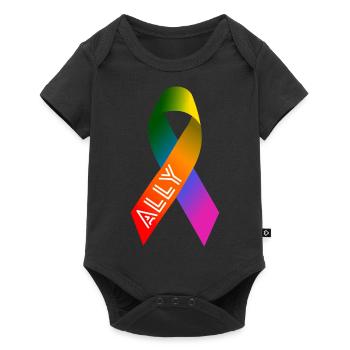 Queer Community Ally Loop - Baby Premium short-sleeve bodysuit - black - Front