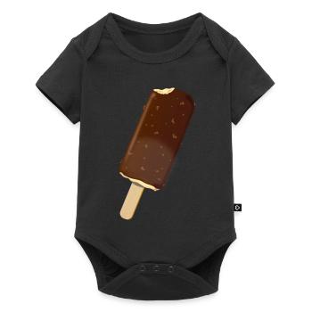 Eis - Baby Premium Kurzarmbody - Schwarz - Vorne