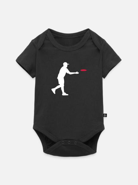 Discgolf - Baby Premium Kurzarmbody - Schwarz