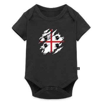Sardinia Flag Scratch Sardinian Flag Sardegna - Baby Premium short-sleeve bodysuit - black - Front