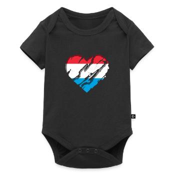 Luxembourg flag Luxembourg flag Home - Baby Premium short-sleeve bodysuit - black - Front