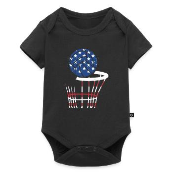 Sport Us Flag Netball - Baby Premium short-sleeve bodysuit - black - Front